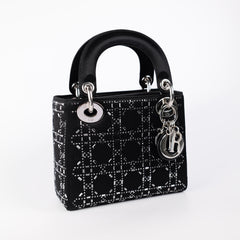 Christian Dior Mini Lady Dior Satin Black