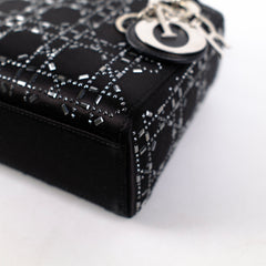 Christian Dior Mini Lady Dior Satin Black