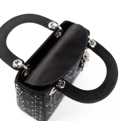 Christian Dior Mini Lady Dior Satin Black