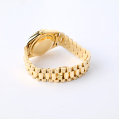 Rolex Day Date 36mm Gold Diamond Bronze Dial Watch