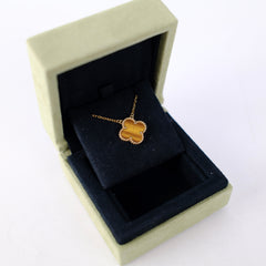 Van Cleef & Arpels Vintage Tiger Eye Pendant Necklace