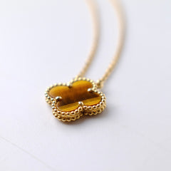 Van Cleef & Arpels Vintage Tiger Eye Pendant Necklace