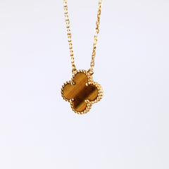 Van Cleef & Arpels Vintage Tiger Eye Pendant Necklace