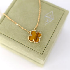 Van Cleef & Arpels Vintage Tiger Eye Pendant Necklace