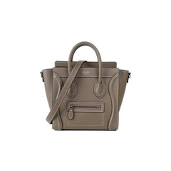 Celine Luggage Nano Calfskin Taupe