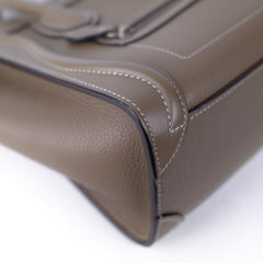 Celine Luggage Nano Calfskin Taupe