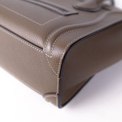 Celine Luggage Nano Calfskin Taupe