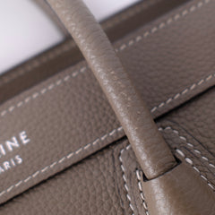 Celine Luggage Nano Calfskin Taupe