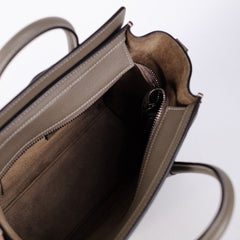 Celine Luggage Nano Calfskin Taupe