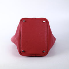 Hermes Picotin 18 Clemence Red- C Stamp