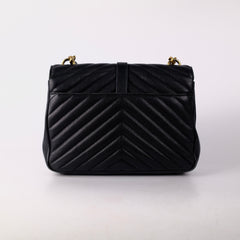 Saint Laurent Small College Black