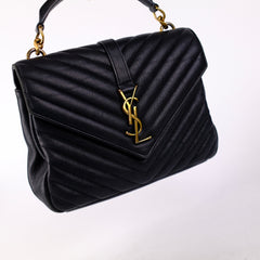 Saint Laurent Small College Black