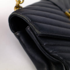 Saint Laurent Small College Black