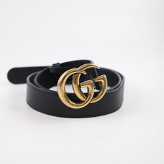 Gucci GG Marmont Belt Black - 90 cm