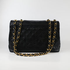 Chanel Vintage Maxi Flap 24K Lambskin Black
