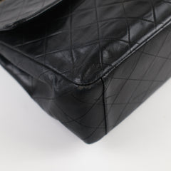 Chanel Vintage Maxi Flap 24K Lambskin Black