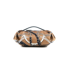 Hermes Balusoie Silk Bag Biscuit/Noir
