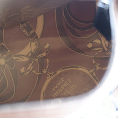 Hermes Balusoie Silk Bag Biscuit/Noir
