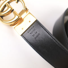 Gucci Reversible Belt Black/GG Monogram - Size 85