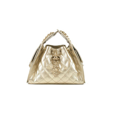 Chanel Small 25 Caviar Gold