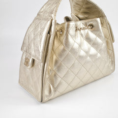 Chanel Small 25 Caviar Gold
