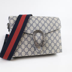Gucci Men's Dionysus GG Messenger Beige/Blue