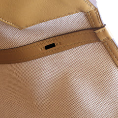 Hermes 24/24 35 Toile and Swift Ecru/ Sesame Z Stamp