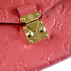 Louis Vuitton Pochette Metis Red Empreinte