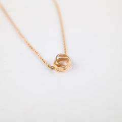 Cartier Baby Love Necklace Pink Gold