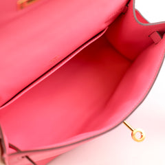 Hermès Kelly Pochette (Colour Repaired) Rose Azalee Swift - 2017