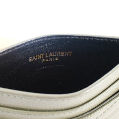 Saint Laurent Cassandre Card holder Khaki Calfskin