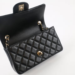 Chanel Rectangle Mini Lambskin Black