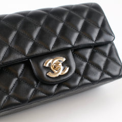 Chanel Rectangle Mini Lambskin Black