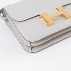 Hermes Mini Constance 18 Gris Perle K Stamp