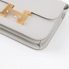 Hermes Mini Constance 18 Gris Perle K Stamp