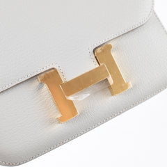 Hermes Mini Constance 18 Gris Perle K Stamp
