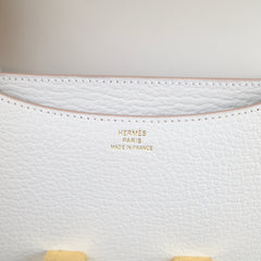 Hermes Mini Constance 18 Gris Perle K Stamp