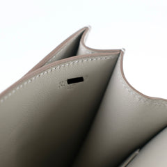 Hermes Mini Constance 18 Gris Perle K Stamp