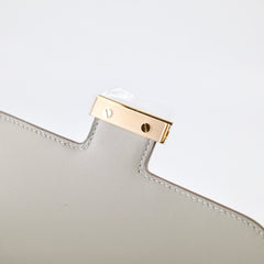 Hermes Mini Constance 18 Gris Perle K Stamp
