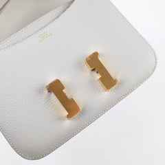 Hermes Mini Constance 18 Gris Perle K Stamp
