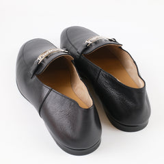 Hermes Mens Tenor Loafers Black Size 43