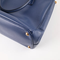 Prada Saffiano Lux Galleria Double-zip Tote bag Medium Navy