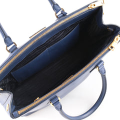 Prada Saffiano Lux Galleria Double-zip Tote bag Medium Navy