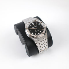 Audemars Piguet Royal Oak Lady 37mm Black Dial Diamond Bezel, purchased new from an authorised dealer June 2018