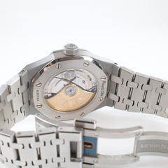 Audemars Piguet Royal Oak Lady 37mm Black Dial Diamond Bezel, purchased new from an authorised dealer June 2018