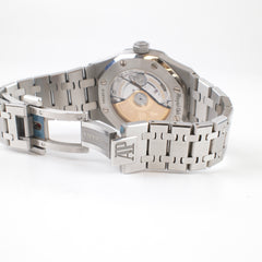 Audemars Piguet Royal Oak Lady 37mm Black Dial Diamond Bezel, purchased new from an authorised dealer June 2018