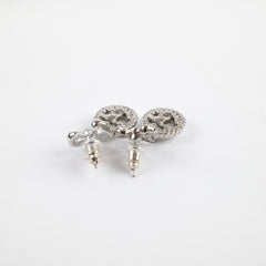 Chanel Crystal Bow Bow Detail Dangle Drop Earrings Costume Jewellery