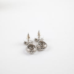 Chanel Crystal Bow Bow Detail Dangle Drop Earrings Costume Jewellery