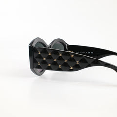 Chanel Oversized Quilt Black Sunglasses