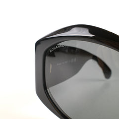 Chanel Oversized Quilt Black Sunglasses